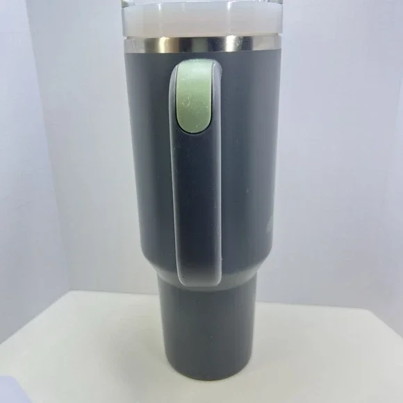 Stanley 40oz Quencher H2.0 FlowState Tumbler Handle Straw Charcoal Gray Mint - Picture 5 of 13